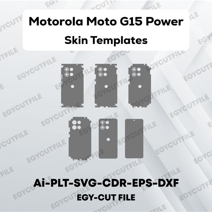 Motorola Moto G15 Power Vector Skin Cut Files