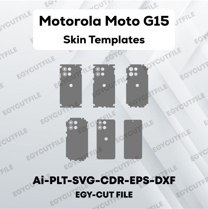 Motorola Moto G15 Vector Skin Cut Files