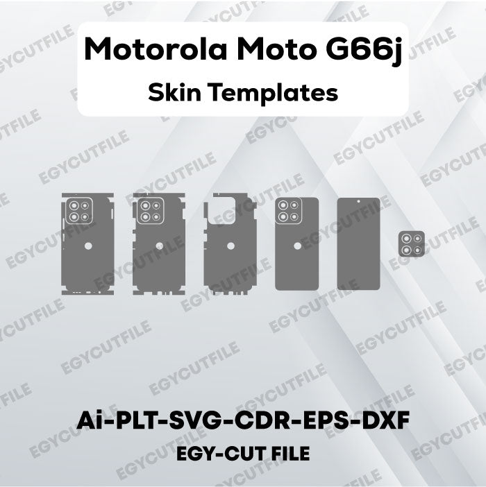 Motorola Moto G66j Vector Skin Cut Files