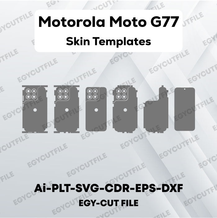 Motorola Moto G77 Vector Skin Cut Files