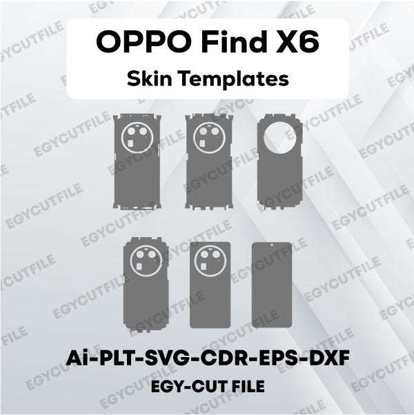 OPPO Find X6 Vector Skin Cut Files