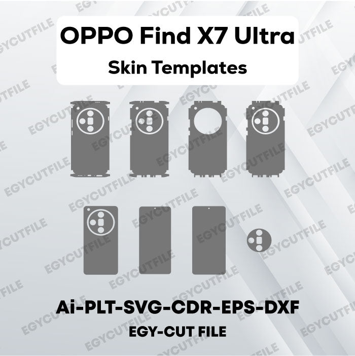 OPPO Find X7 Ultra Vector Skin Cut Files
