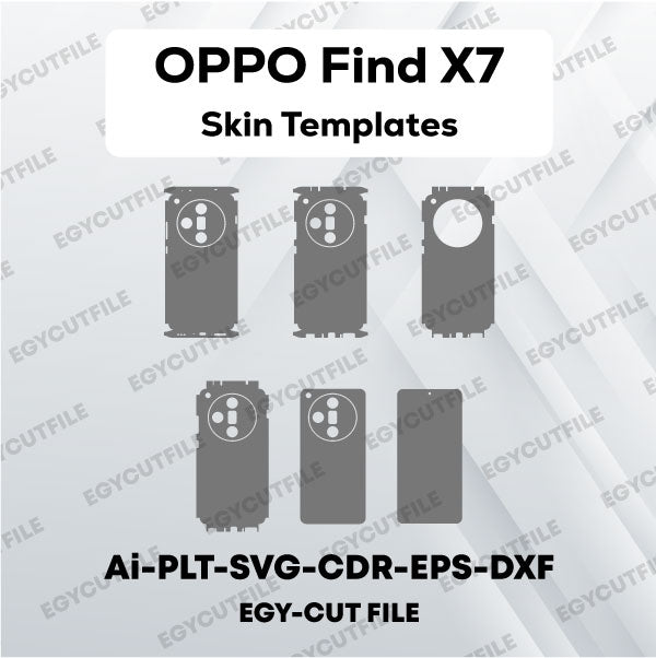 OPPO Find X7 Vector Skin Cut Files
