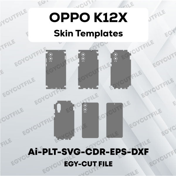 OPPO K12X Vector Skin Cut Files