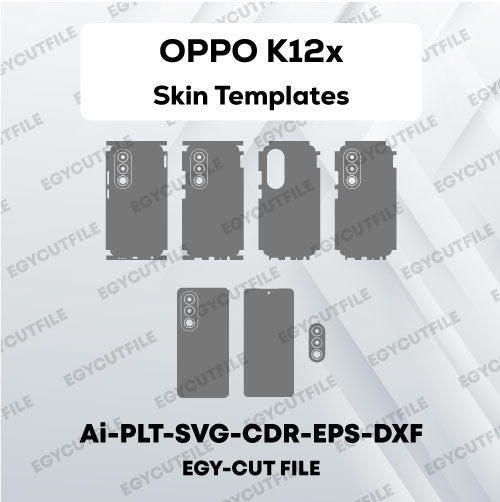 OPPO K12x Vector Skin Cut Files
