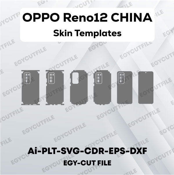 OPPO Reno12 China Vector Skin Cut Files