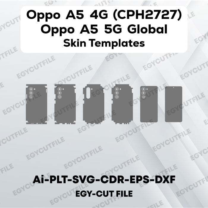Oppo A5 4G (CPH2727)-5G Global Vector Skin Cut Files