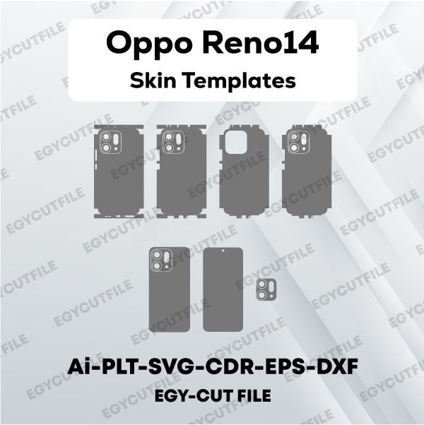 Oppo Reno14 Vector Skin Cut Files