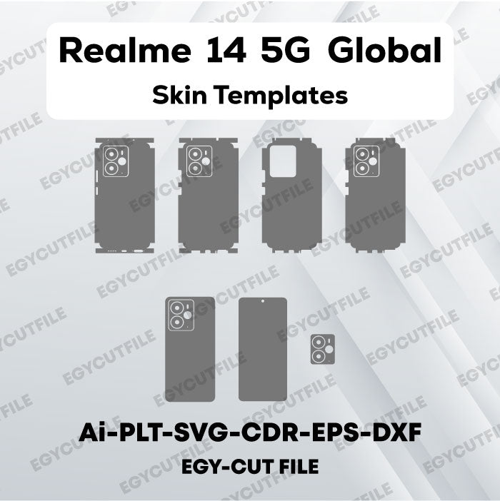 Realme 14 5G Global Vector Skin Cut Files
