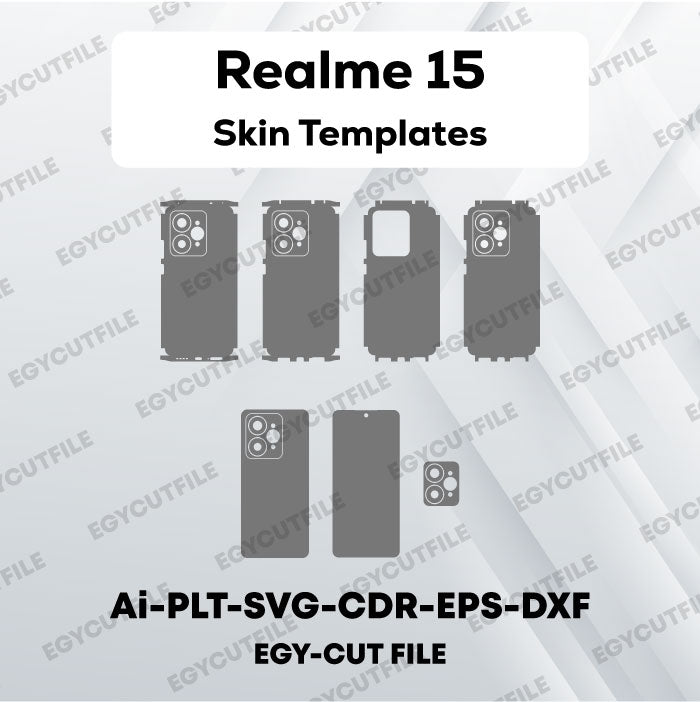 Realme 15 Vector Skin Cut Files