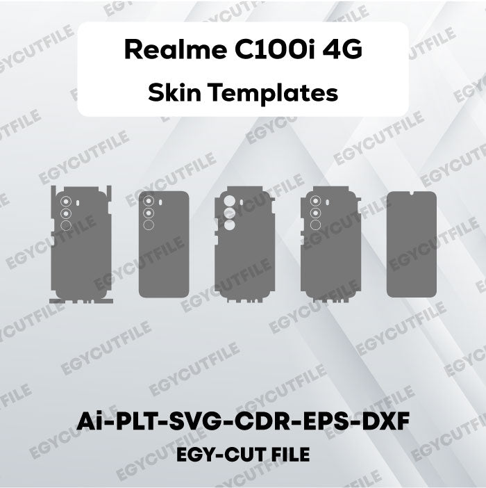 Realme C100i 4G Vector Skin Cut Files