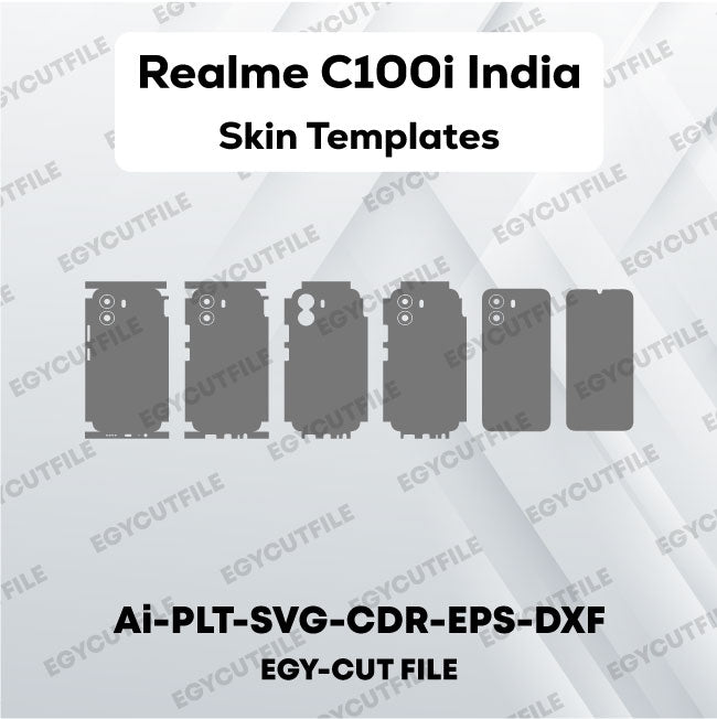 Realme C100i (India) Vector Skin Cut Files