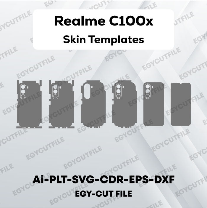 Realme C100x Vector Skin Cut Files