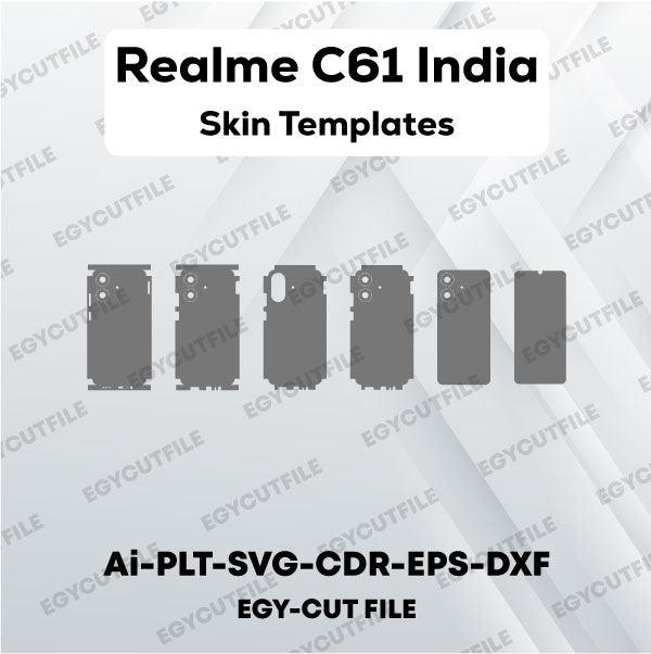 Realme C61 India Vector Skin Cut Files
