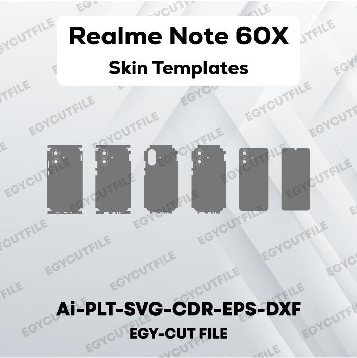 Realme Note 60x Vector Skin Cut Files