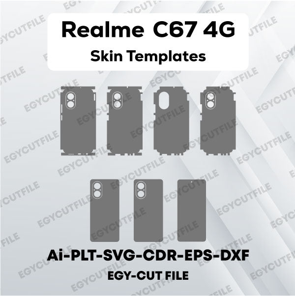 Realme C67 4G Vector Skin Cut Files