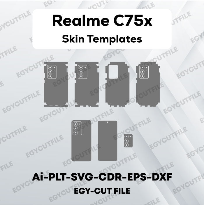 Realme C75x Vector Skin Cut Files