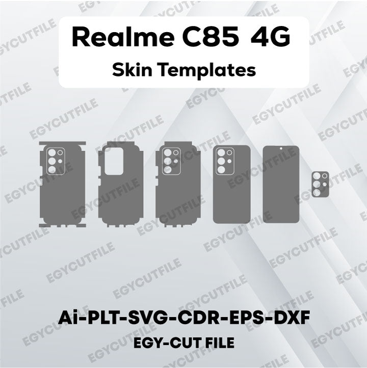 Realme C85 4G Vector Skin Cut Files