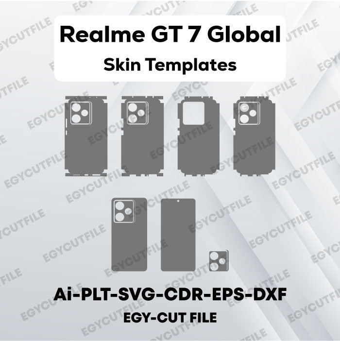 Realme GT 7 Global Vector Skin Cut Files