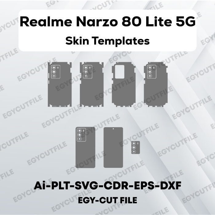 Realme Narzo 80 Lite 5G Vector Skin Cut Files