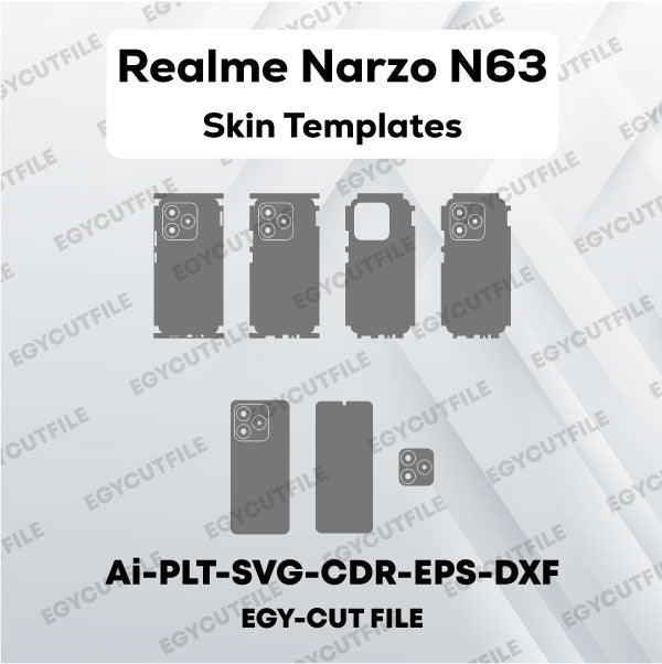 Realme Narzo N63 Vector Skin Cut Files