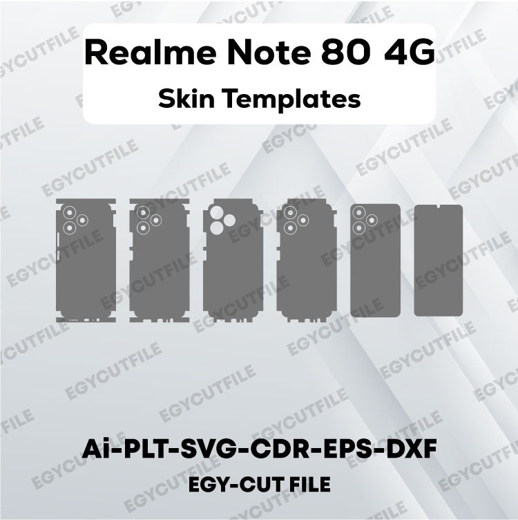 Realme Note 80 4G Vector Skin Cut Files
