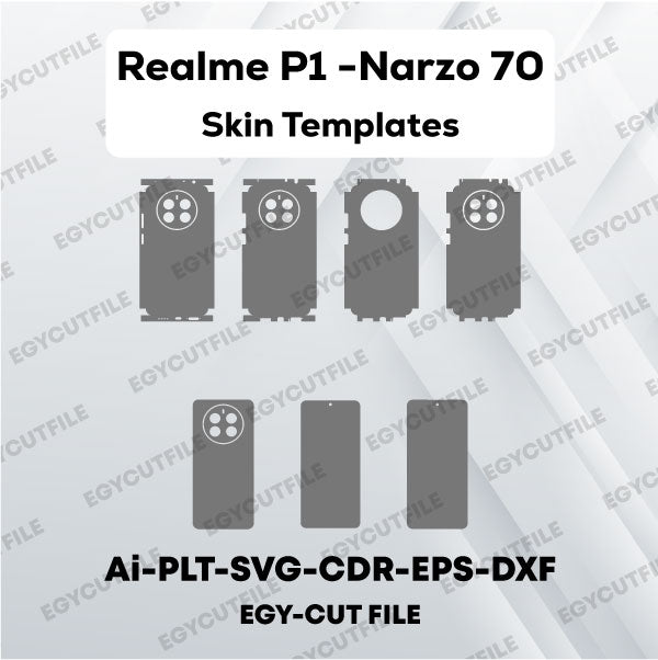 Realme P1-Realme Narzo 70 Vector Skin Cut Files