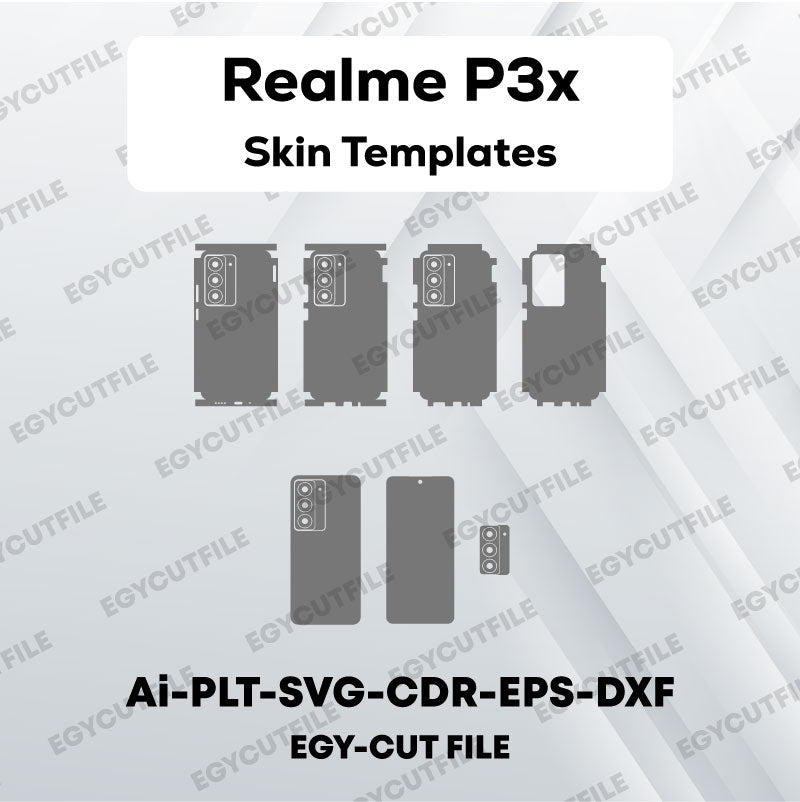 Realme P3x Vector Skin Cut Files