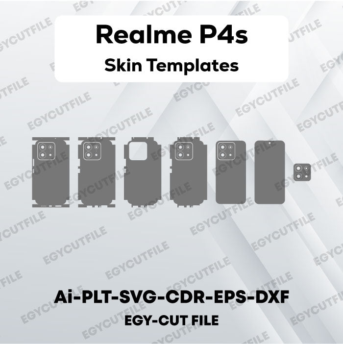 Realme P4s Vector Skin Cut Files