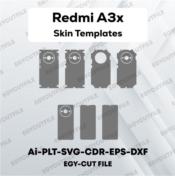 Redmi A3x Vector Skin Cut Files