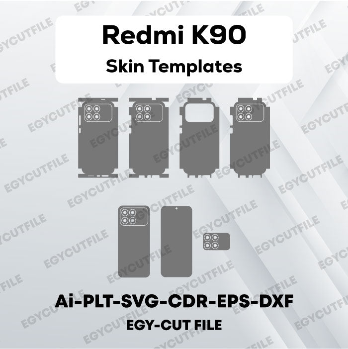 Redmi K90 Vector Skin Cut Files