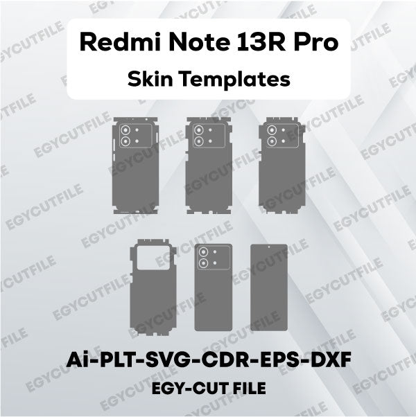 Redmi Note 13R Pro Vector Skin Cut Files