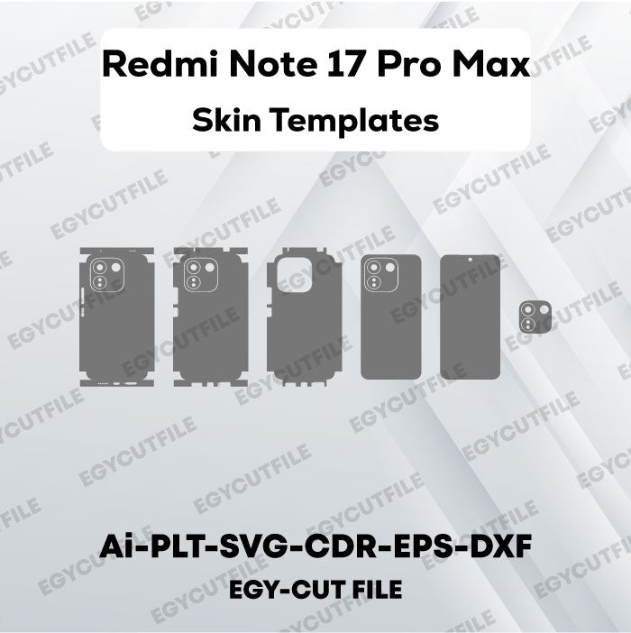 Xiaomi Redmi Note 17 Pro Max Vector Skin Cut Files