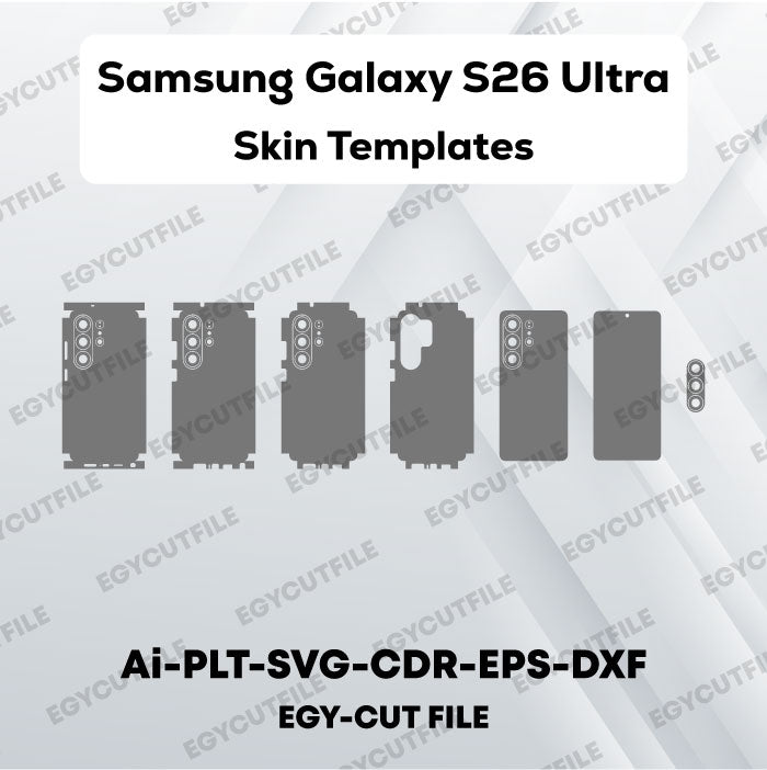 Samsung Galaxy S26 Ultra Vector Skin Cut Files