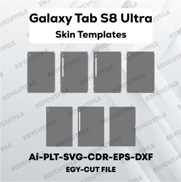 Samsung Galaxy Tab S8 Ultra 14.6 2022 Vector Skin Cut Files