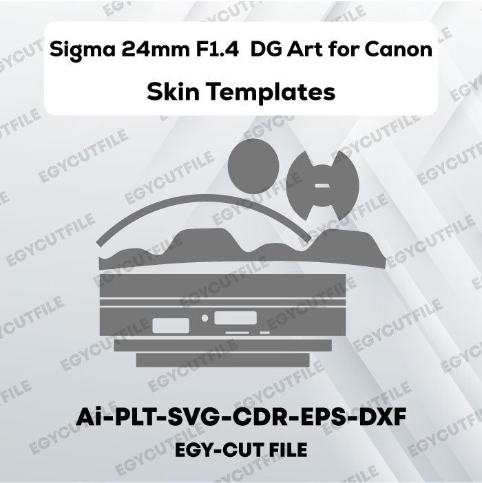 Sigma 24mm F1.4 DG Art for Canon Vector Skin Cut Files