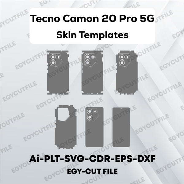 Tecno Camon 20 Pro 5G Vector Skin Cut Files