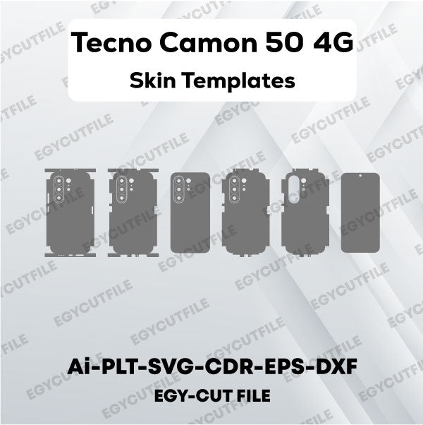 Tecno Camon 50 4G Vector Skin Cut Files