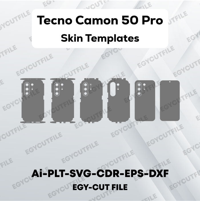 Tecno Camon 50 Pro Vector Skin Cut Files