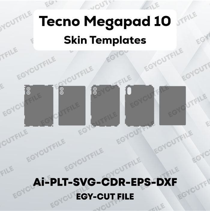 Tecno Megapad 10 Vector Skin Cut Files