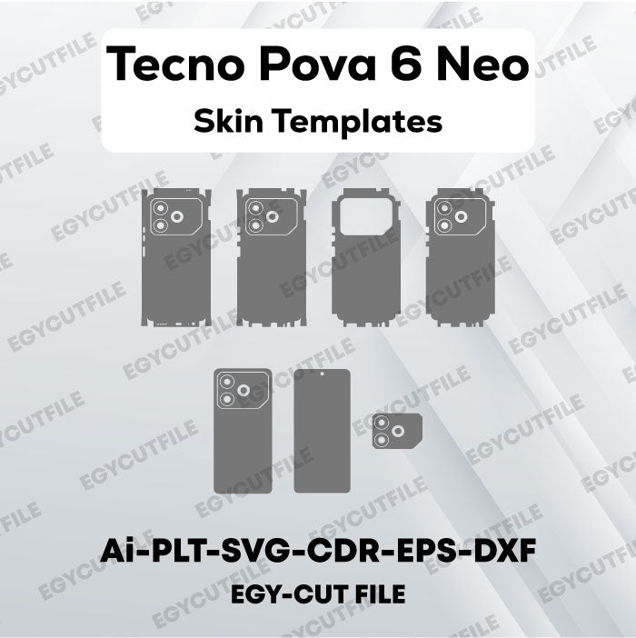 Tecno Pova 6 Neo Vector Skin Cut Files