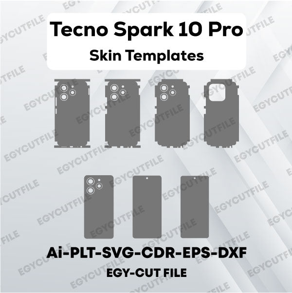 Tecno Spark 10 Pro Vector Skin Cut Files