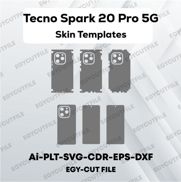 Tecno Spark 20 Pro 5G Vector Skin Cut Files
