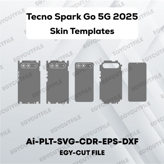 Tecno Spark Go 5G 2025 Vector Skin Cut Files
