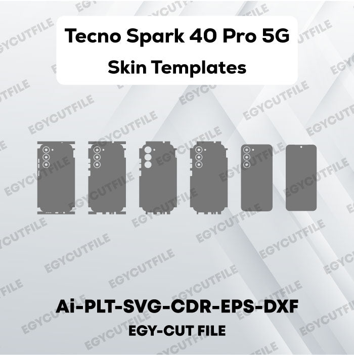 Tecno Spark 40 Pro 5G Vector Skin Cut Files