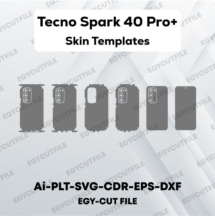 Tecno Spark 40 Pro+ Vector Skin Cut Files
