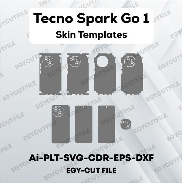 Tecno Spark Go 1 Vector Skin Cut Files