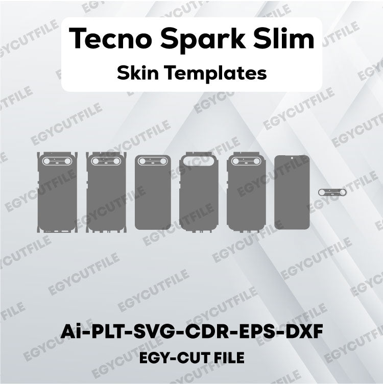 Tecno Spark Slim Vector Skin Cut Files