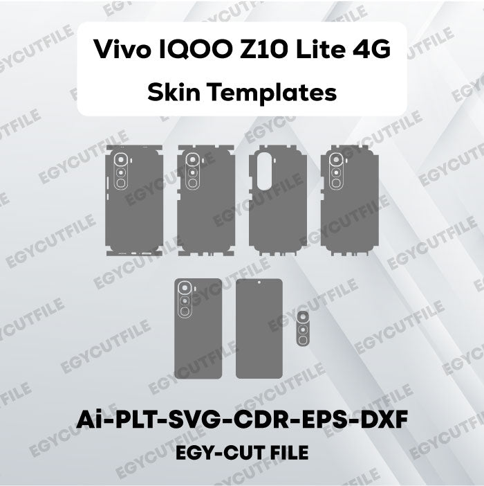 Vivo IQOO Z10 Lite 4G Vector Skin Cut Files