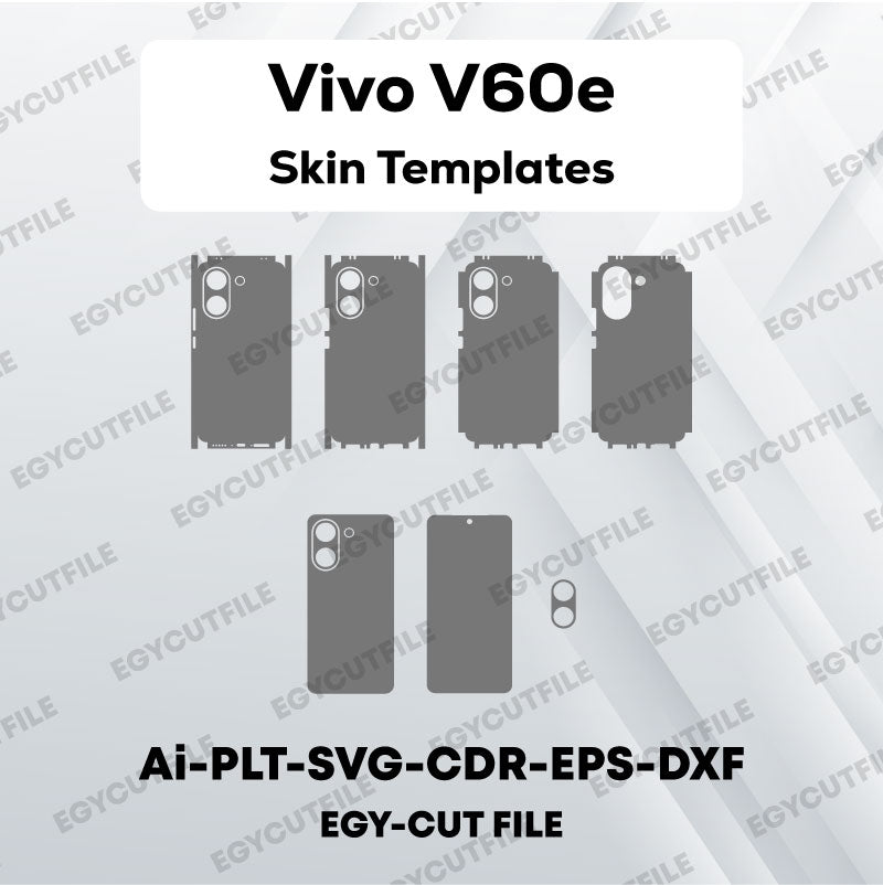 Vivo V60e Vector Skin Cut Files